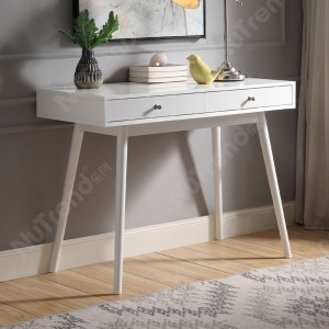Excellent quality Rustic Wood Desk - Small White Desk with Drawers for Home Office,Compact Computer Desk Study Reading Table for Small Space 503118 –  NuTrend