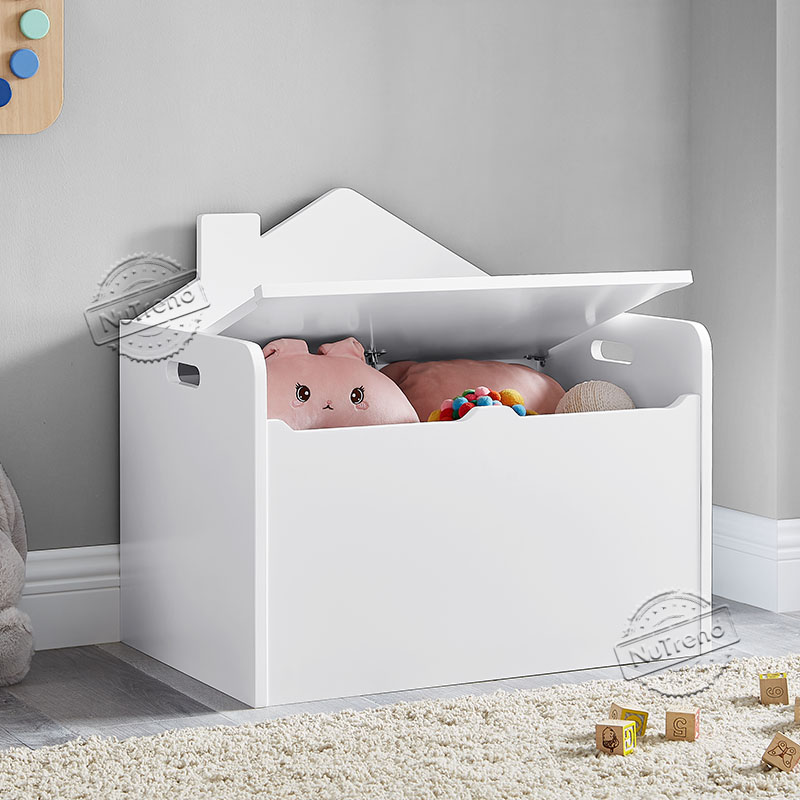 House Shape Kids Toy Box Storage Chest Kids Furniture 708060