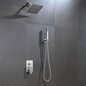 Wholesale Price China China Ultra Thin Stainless Steel Mirror Square Shape Shower Head (JM-TSM2020) Self Clean