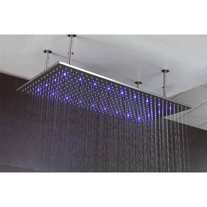 Manufactur standard Installing Rain Shower Head From Ceiling - Large size rectangular shower head LED light include or exlude – Chengpai