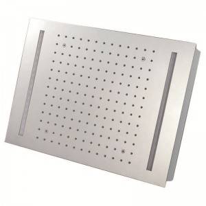 Ceiling recessed LED rectangular shower head big size