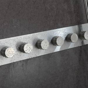 Ceiling mounted four function mist square shower head