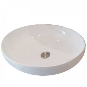 Counter top hand wash round ceramic basin