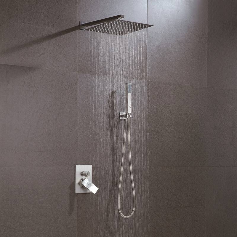 Renewable Design for Bath And Shower Mixer - Concealed fixed square shower head – Chengpai Featured Image