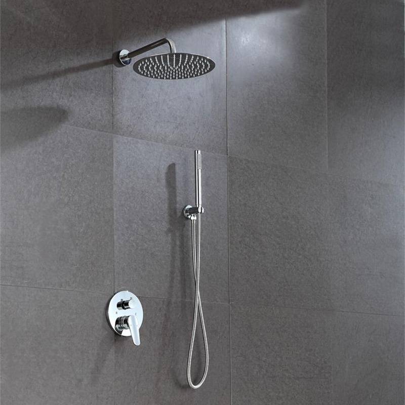 China Cheap price Shower Faucet Exposed Pipe - Wall mounted round shower head – Chengpai