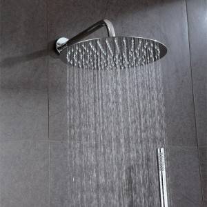 Wall mounted round shower head