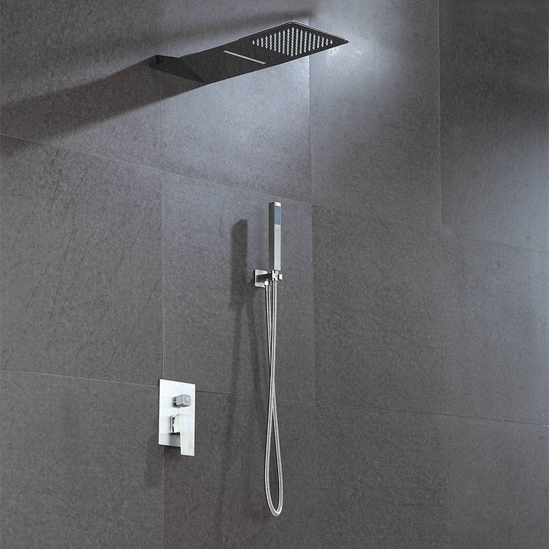 Best Price for Brass Rain Shower System - Ultra thin three functions shower head – Chengpai