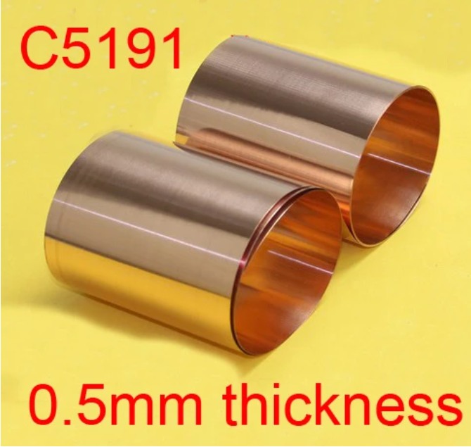 2017 wholesale price Perforated Stainless Steel Angle -   0.5mm thickness C5191 phosphor copper strip phosphorous bronze sheet phosphorized copper plate Elastic copper sheet – Cepheus