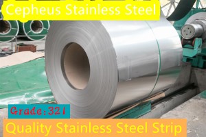 High quality 321 Stainless Steel Strips 0.7mm 0.8mm 1.0mm Cold Rolled SS Strip from China