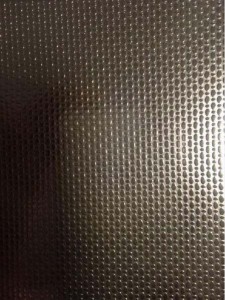 Embossed pearl linen pattern finish stainless steel sheets