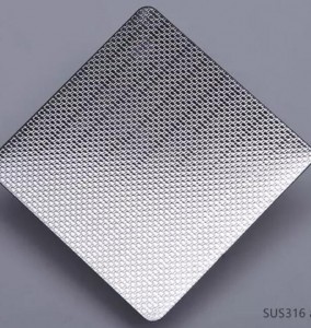 Linen pattern stainless steel sheets