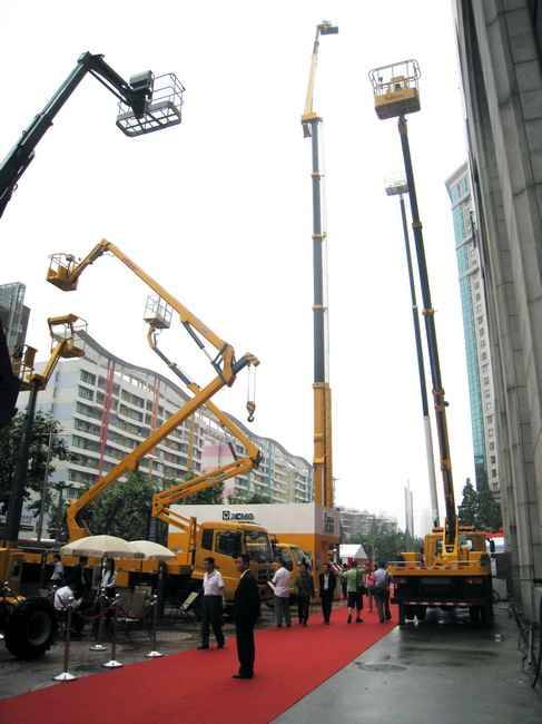 Aerial Work Serial Products of XCMG Exhibited in Nanjing