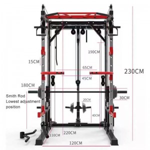 Home Comprehensive Strength Training Sports Equipment Squat Rack Smith Machine Wholesale