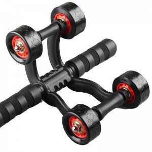 Mens Womens Fitness Equipment Four Wheel Abs Wheels Wholesale
