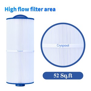 Cryspool Spa Filter Compatible with Jacuzzi Filters J-300, J400, Unicel 6CH-960, Filbur FC-2800, PJW60TL-F2S, Jacuzzi Premium,Closed Handle(Not Removable Tops)  60 sq.ft.
