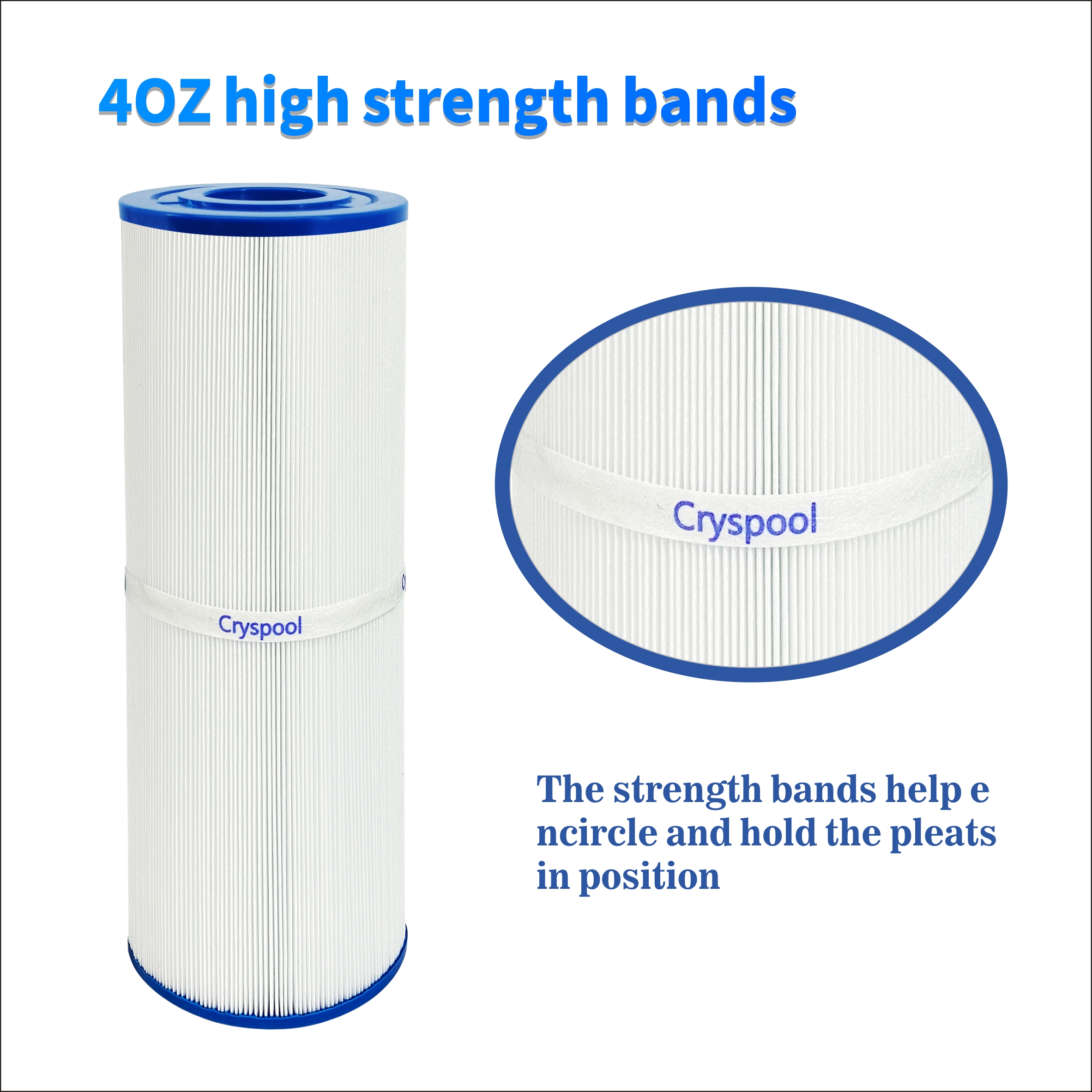 2021 China New Design Clever Spa Filters 8106 - Cyrspool CP-04075 Hot Tub Filter Replacement For Unicel C-4950, Filbur FC-2390, Pleatco PRB50-IN – Cryspool
