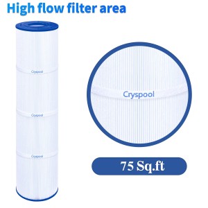 Cryspool Spa Filter Compatible with Rainbow RTL-75, Custom Molded Products 25390, Unicel C-4975, PRB75, R173435, 17-2632,75 sq.ft.