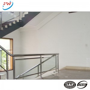 সিঁড়ি Handrail, স্টেইনলেস স্টীল সিঁড়ির পার্শ্বস্থ রেলিং |  JINGWAN