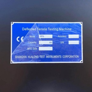 Placa de identificação de metal em aço inoxidável personalizada