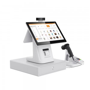 2021 Novus POS terminalis dualis 15.6 tactus screen mesin edc android cash mandare cum printer