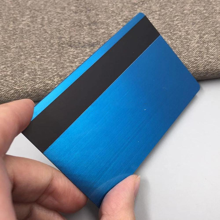 Good Quality Metal Card - custom brush blank black stainless steel magnetic strip metal card – Chuangxinji