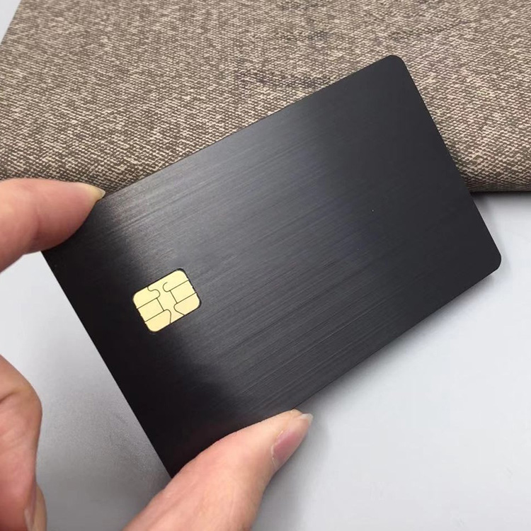 Custom Rfid Metal Tag - Metal credit contact chip metal stainless steel magnetic stripe card – Chuangxinji