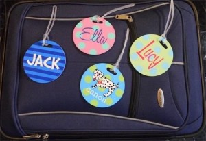 Custom airlines plastic PVC round circle Luggage Hang bag Tag Travel baggage tag