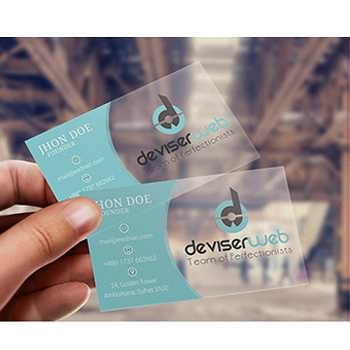 Custom Plastic Card - Custom printed Plastic pvc Transparent Visiting Business Name Card  printing – Chuangxinji