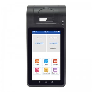 Desktop Android mobile 7 inch Tablet Pos Terminal with Integrated Printer