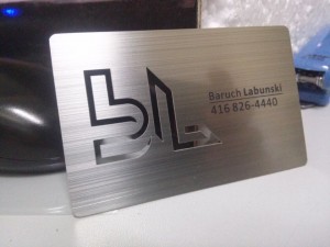 Carte de vizită din metal din oțel inoxidabil personalizată Carte de vizită din metal