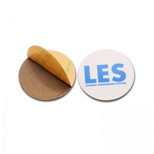 Blank RFID sticker on metal NFC coin Tag