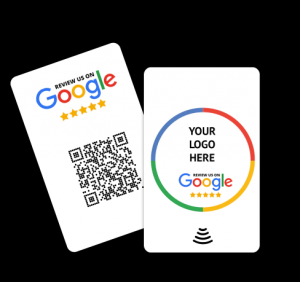 Customized nfc google review card