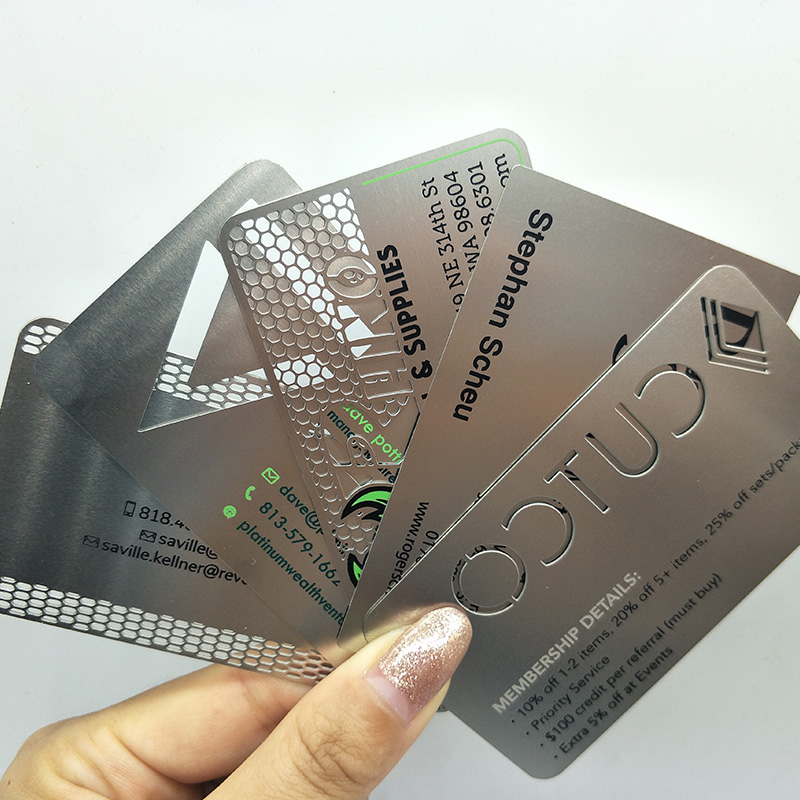 Custom Metal Luggage Tag - Customized stainless steel metal visiting card metal business card – Chuangxinji