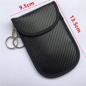 Τσάντα με κλειδί αυτοκινήτου RFID Σήμα Ασφαλούς Θήκη από Carbon/Fiber Blocking