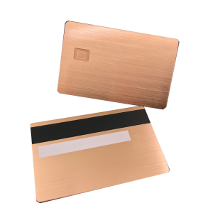 Metal credit contact chip metal stainless steel magnetic stripe card