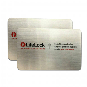 Customized stainless steel metal visiting card metal business card