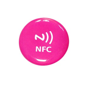 Social Media phone anti metal Epoxy RFID Sticker NFC Tags