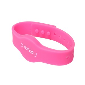 Waterproof RFID Silicone Wristband Adjustable Para sa Outdoor Sports