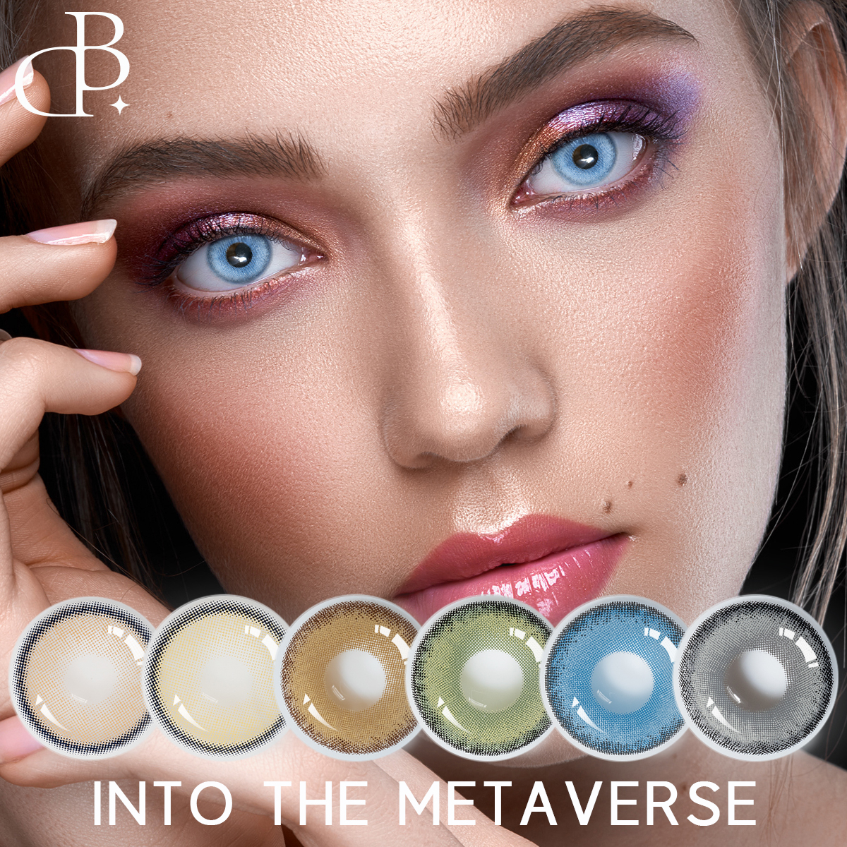 In The Metaverse, nowa dostawa hurtowa, prywatna marka Meetone, miękkie, kosmetyczne soczewki kontaktowe w naturalnym kolorze