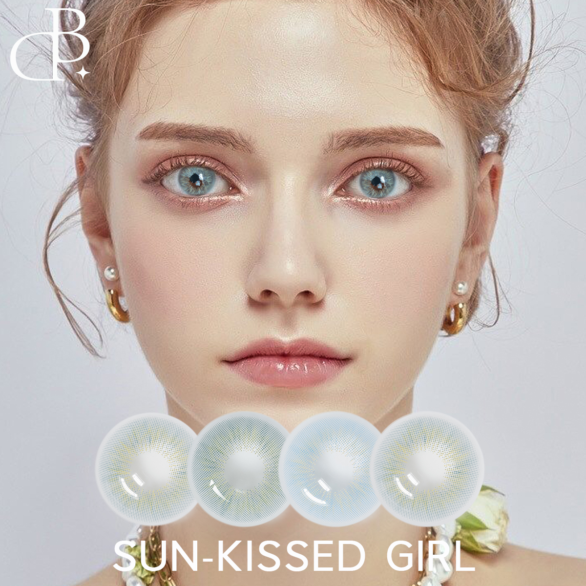 SUN-KISSED GIRL 2 Tone kolorowe soczewki kontaktowe hurtownia na receptę koło miękkie roczne wykorzystanie nowe kolorowe soczewki kontaktowe szybka wysyłka