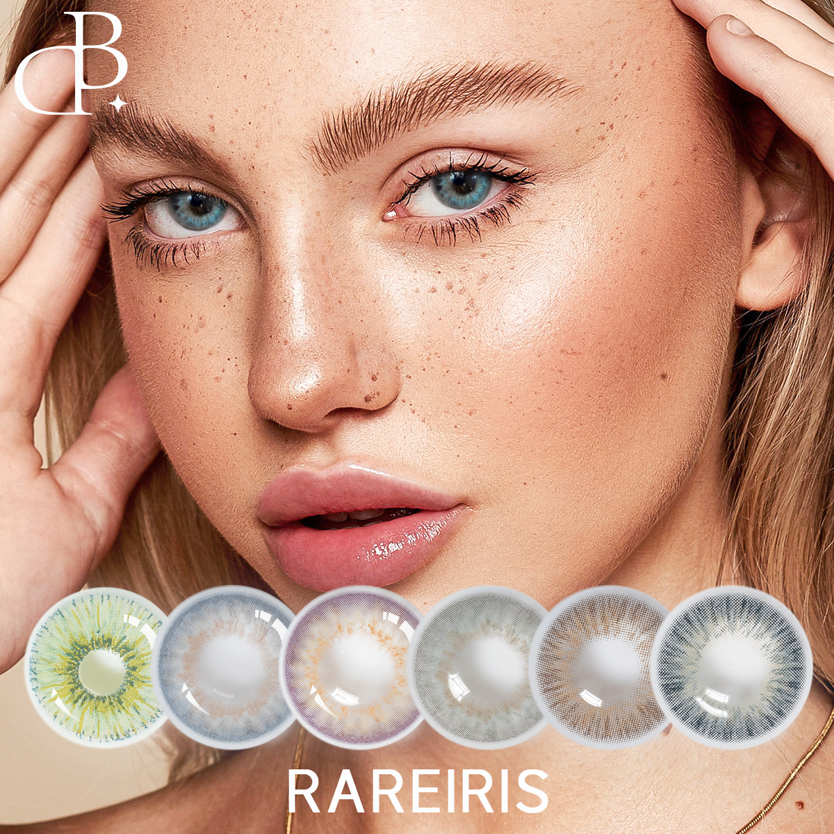 RAREIRIS myk kontaktlinse farget nærsynt linse Naturlig fargelinse tilpassede kontaktlinser
