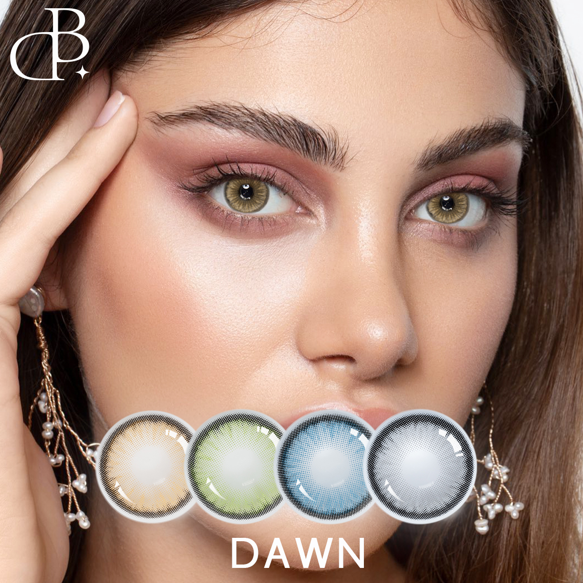 DAWN Custom Cosmetic Extra Lens Cosmetic Soft Contacts Big Eye Colored Contact Lenses