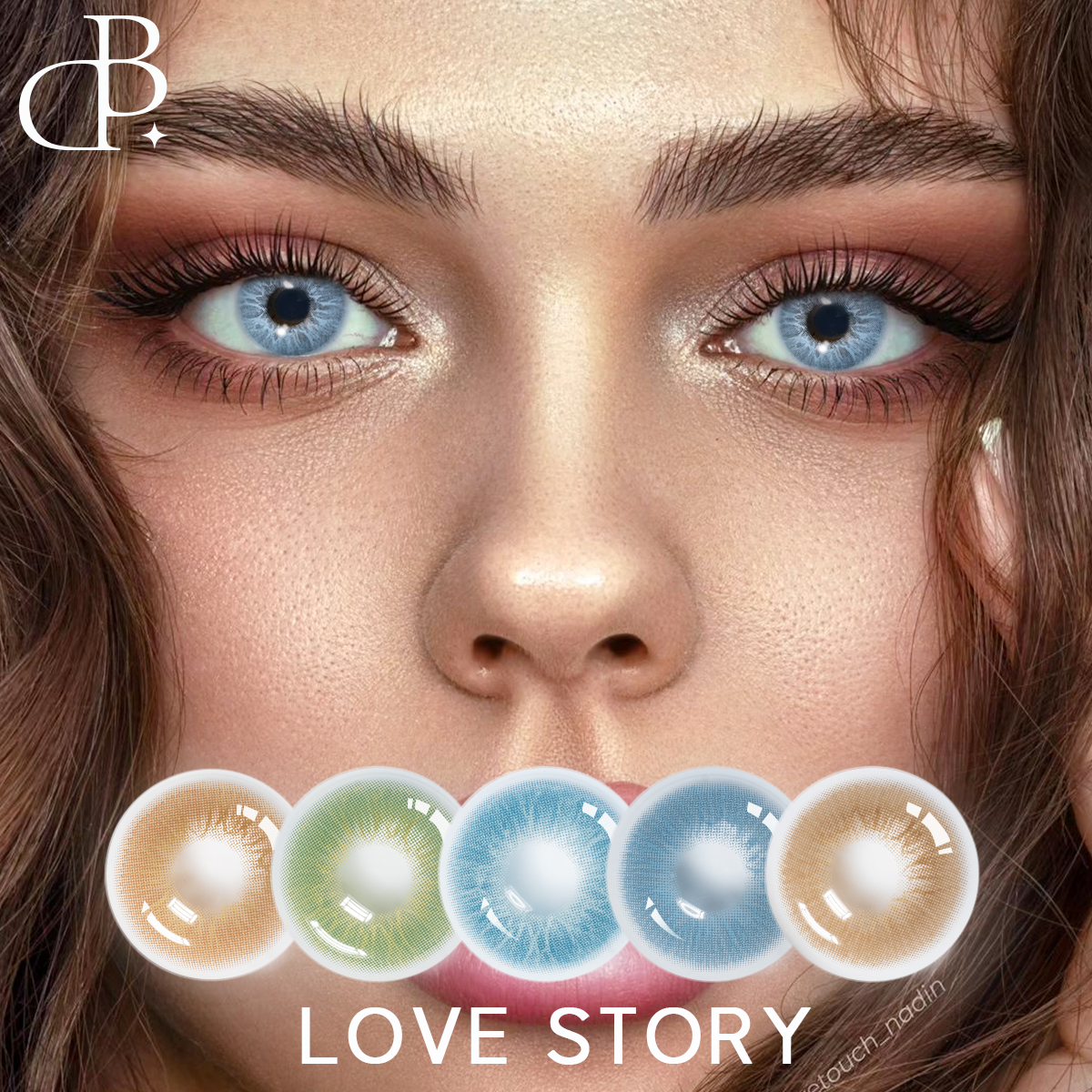LOVE STORY 2024 karstā izpārdošana gada vairumtirdzniecība krāsainās kontaktlēcas jaunas Trīs toņu krāsas kontaktlēcas mīksts aplis mīkstas acu lēcas grims