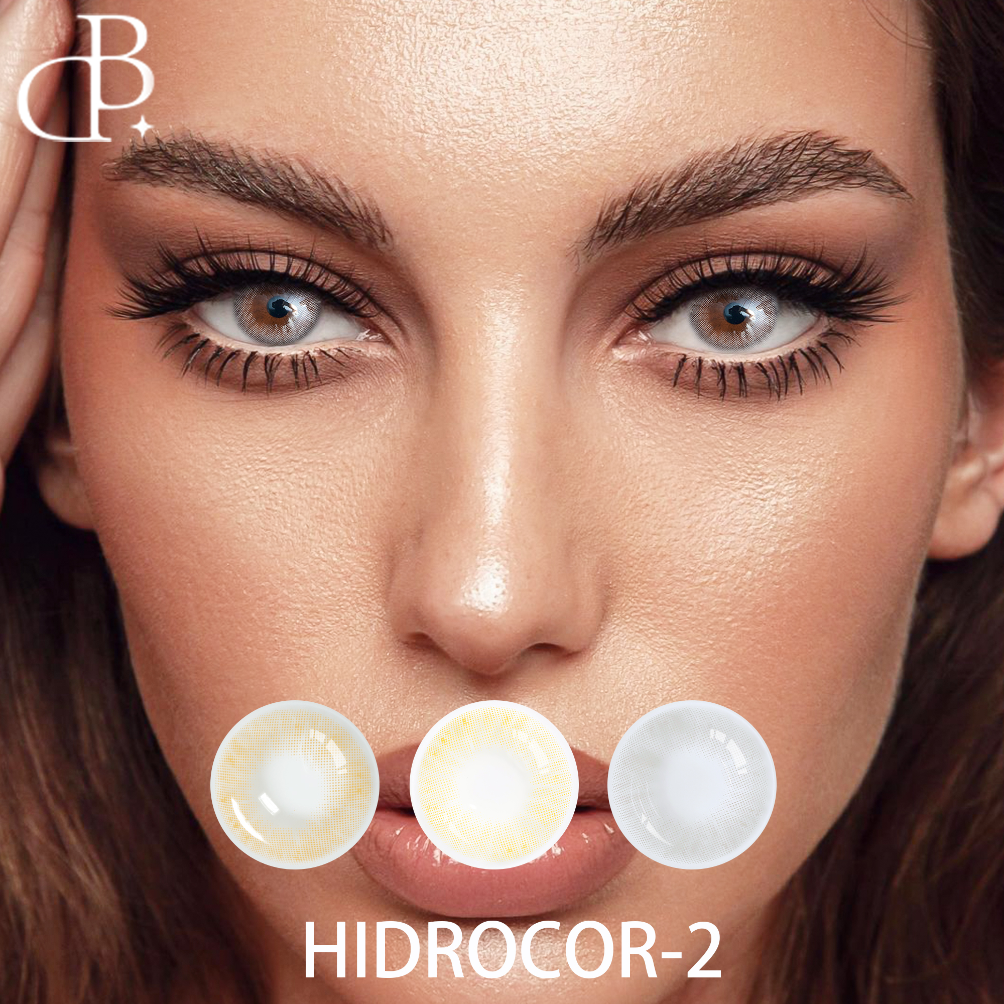 Контактные линзы HIDROCOR оптом, мягкие контакты, цветные линзы для глаз, косметические контактные линзы естественного цвета для глаз