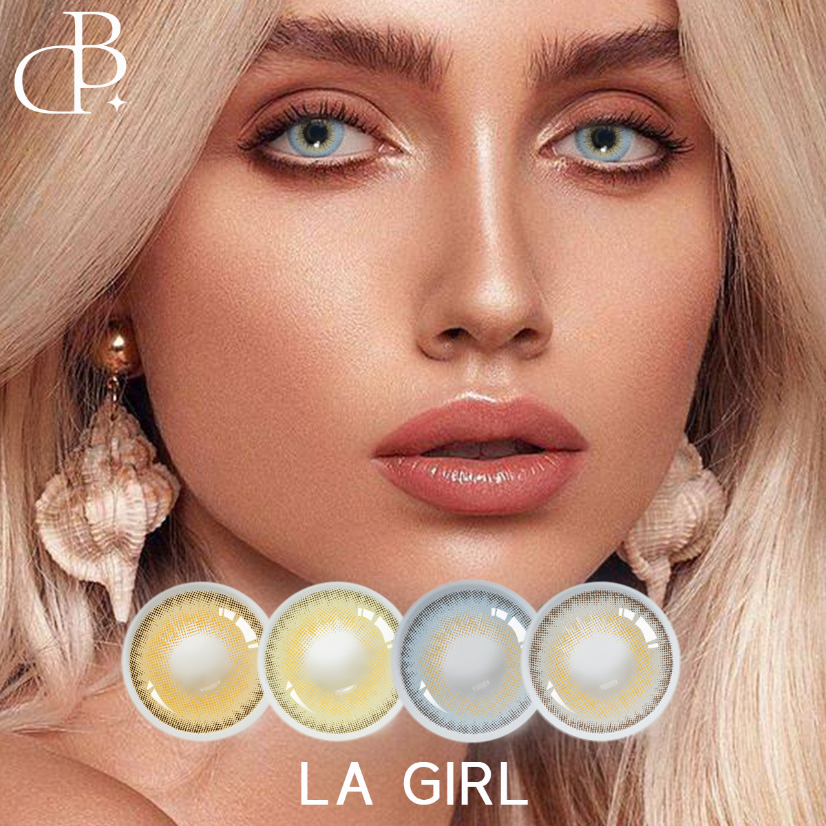 LA GIRL Kasmetiniai kosmetiniai gražūs dideli vyzdžiai Minkštos akys Pupilentes De Colores Lentes De Contacto spalvoti kontaktiniai lęšiai