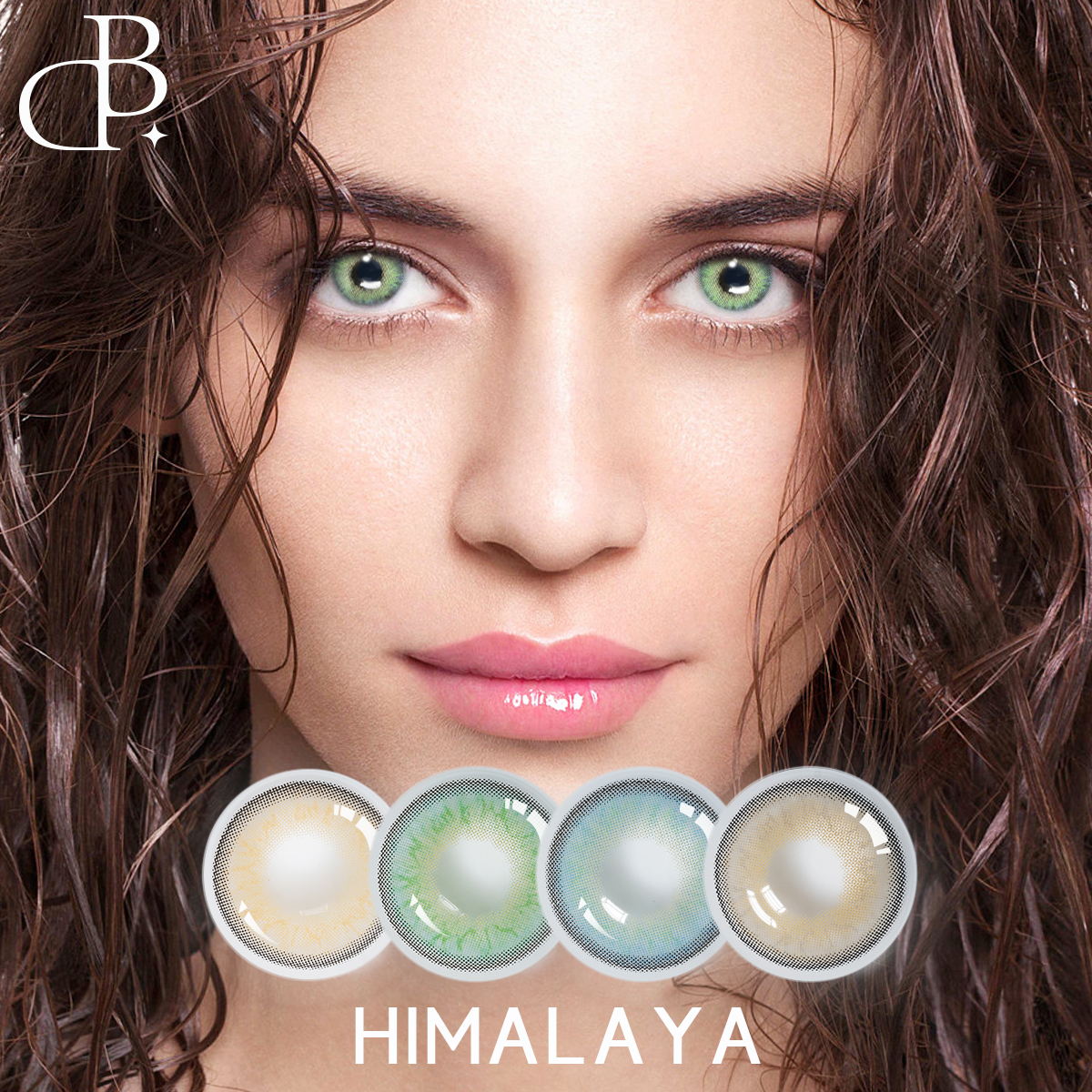 HIMALAYA Oem Private Label Frisk udseende farve øjenkontaktlinser til kosmetiske billige receptpligtige farvede kontakter