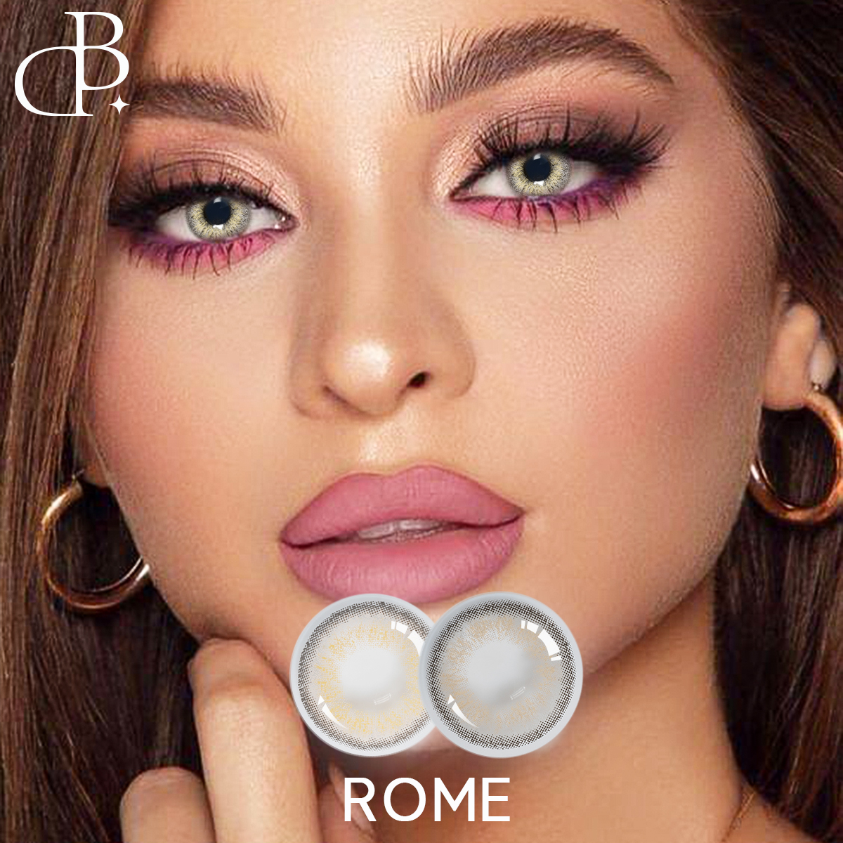 ROME Най-естествен цвят Меки контактни лещи Dbeyes Най-добри продажби в фабрика 3 тона цвята 1 година лещи на едро с частен етикет на евтини цени