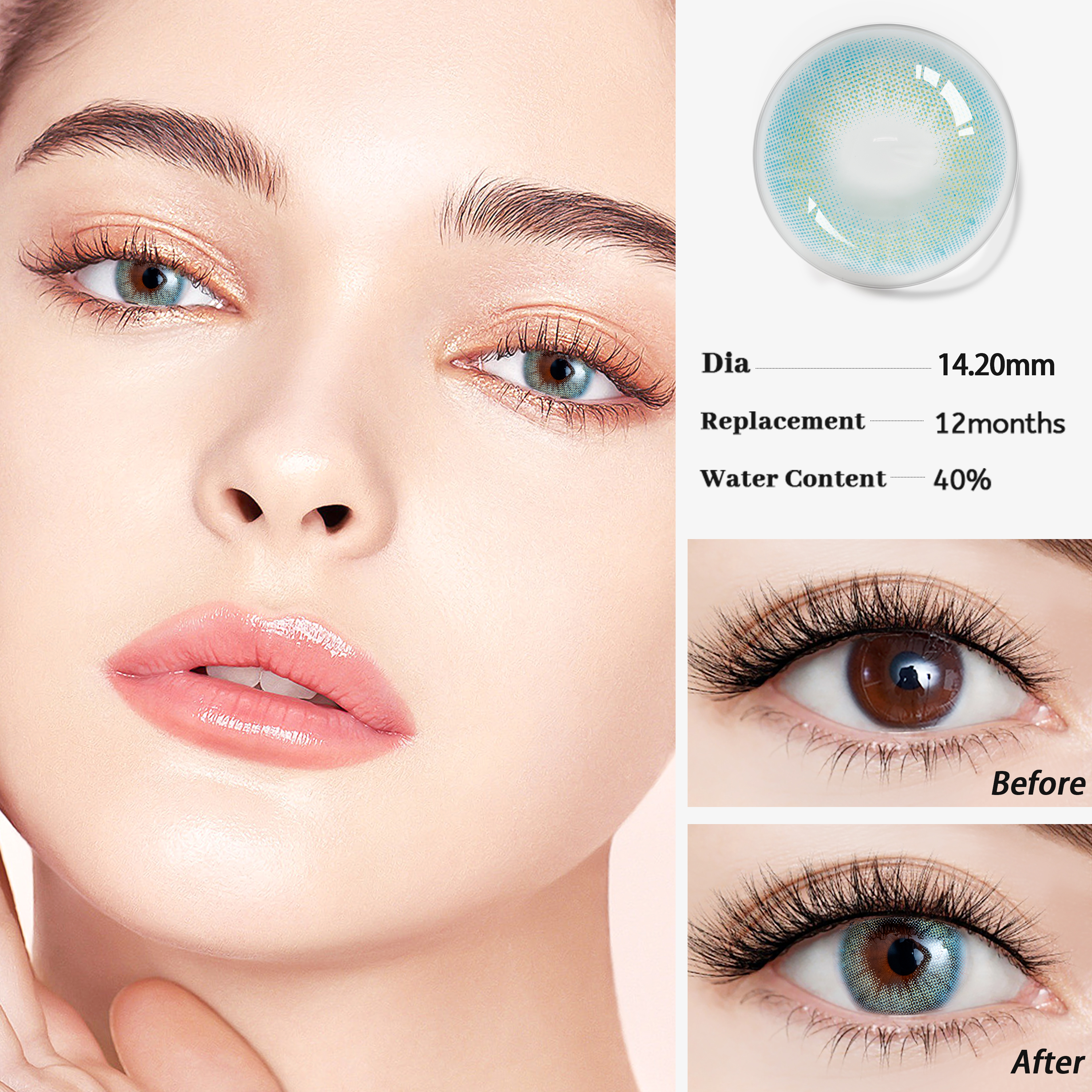 Color Contacts Lenses HIDROCOR lentes contacto New Style Natural Eyes Colored Lens Cosplay Cosmetic Eyes Lens