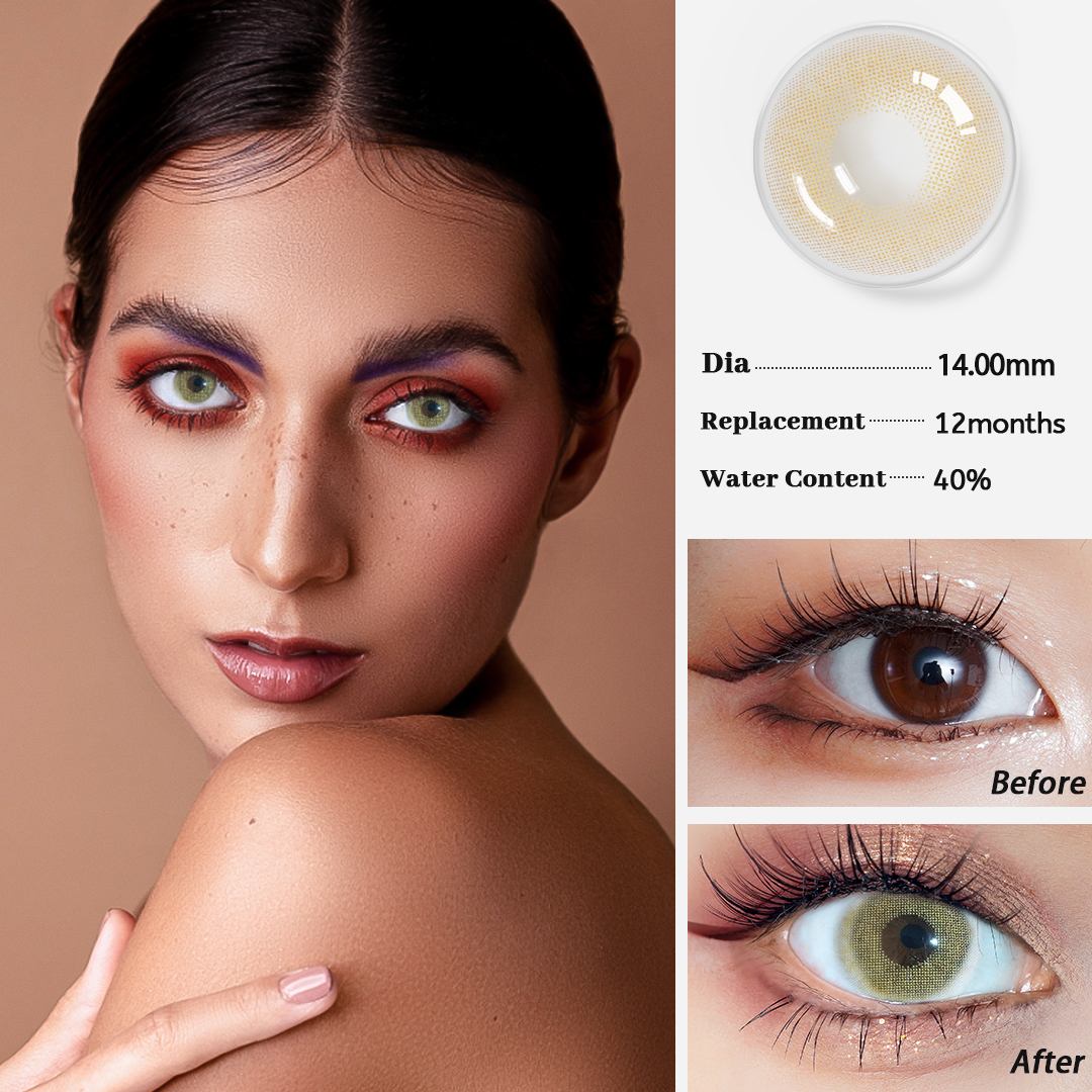 Colored Contacts Supplier Queen Most Natural Colored Contact Lenses Soft Contact Lens with Prescription Power Free Shipping