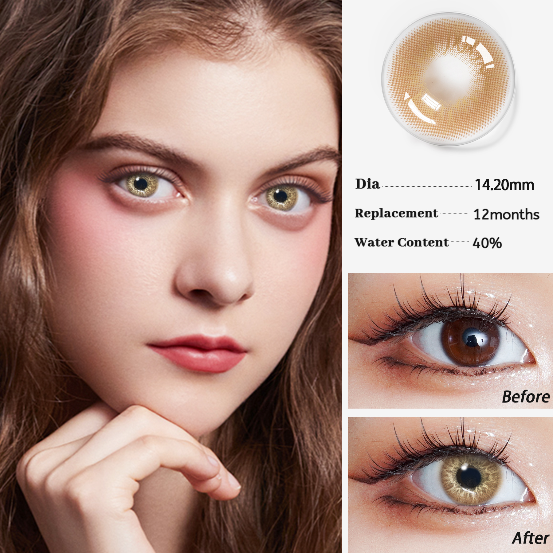 LOVE STORY Soft Color Contacts For Cosmetic Wholesale Color Contact Lens Big Eye beautiful Women Natural Colored Contact Lenses Prescription Circle lense